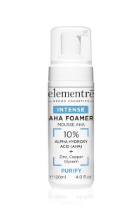 Elementre 10% Alpha Hydroxy Acid  AHA Foamer - Delikatna pianka, złuszczająca, odtłuszczająca i oczyszczająca